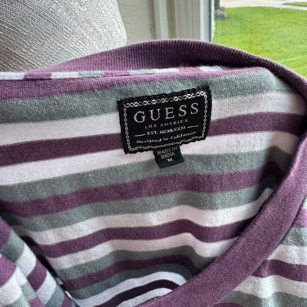 Vintage Guess Stripped Men's Pullover -M